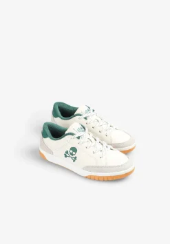 Scalpers Footwear<Contrast Skull Sneakers
