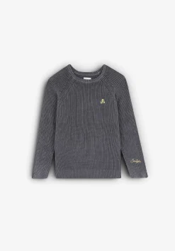Scalpers Sweaters And Cardigans<Contrast Skull Washed Jersey