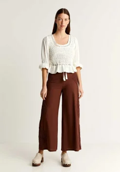 Scalpers Shirts<Crochet Details Blouse