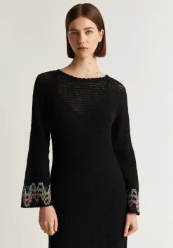 Scalpers Dresses<Crochet Dress With Fringed Detail