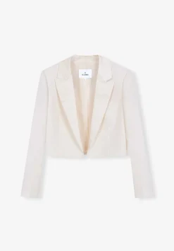 Scalpers Blazers And Vests<Cropped Blazer With Puno Detail