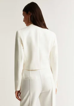 Scalpers Blazers And Vests<Cropped Blazer With Puno Detail
