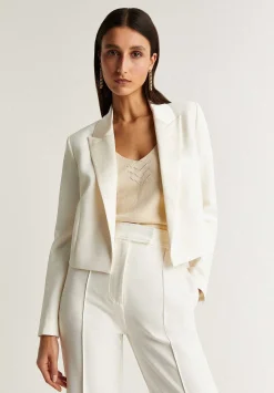 Scalpers Blazers And Vests<Cropped Blazer With Puno Detail