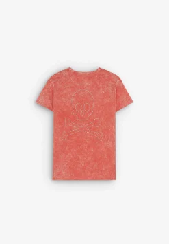 Scalpers T-Shirts And Tops<Crystal Skull Washed Effect T-Shirt