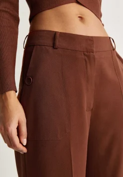 Scalpers Pants<Culotte Pants With Button Pocket