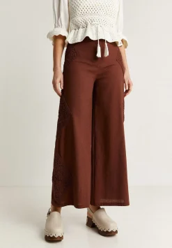 Scalpers Pants<Culotte Pants With Crochet Detail