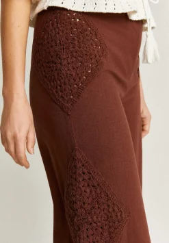 Scalpers Pants<Culotte Pants With Crochet Detail
