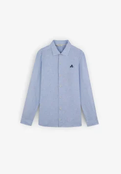 Scalpers Shirts<Cutaway Collar Linen Shirt
