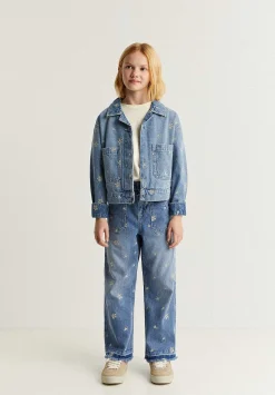 Scalpers Jackets And Vests<Denim Jacket Embroidered Details