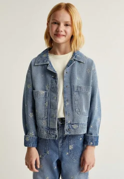 Scalpers Jackets And Vests<Denim Jacket Embroidered Details