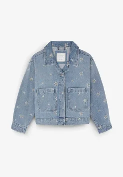 Scalpers Jackets And Vests<Denim Jacket Embroidered Details