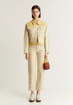 Scalpers Jackets And Trench<Denim Jacket Ethnic Motifs