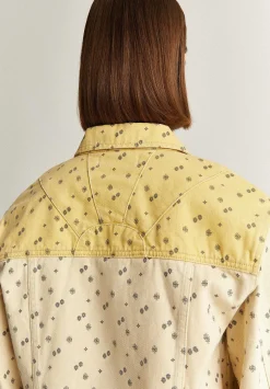 Scalpers Jackets And Trench<Denim Jacket Ethnic Motifs