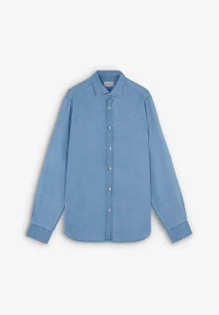 Scalpers Casual<Denim Shirt Contrast Buttons