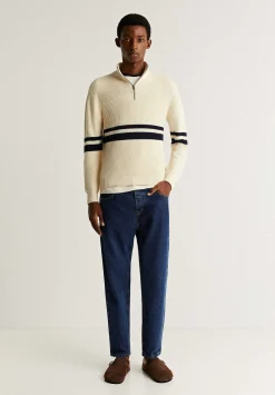 Scalpers Sweaters And Cardigans<Double Stripe Zipper Sweater