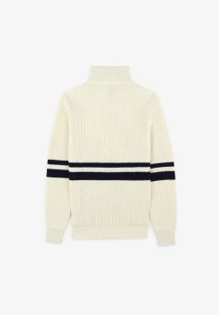 Scalpers Sweaters And Cardigans<Double Stripe Zipper Sweater