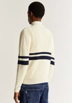 Scalpers Sweaters And Cardigans<Double Stripe Zipper Sweater
