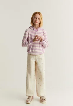 Scalpers Pants And Overalls<Embroidered Details Jeans