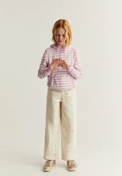 Scalpers Pants And Overalls<Embroidered Details Jeans