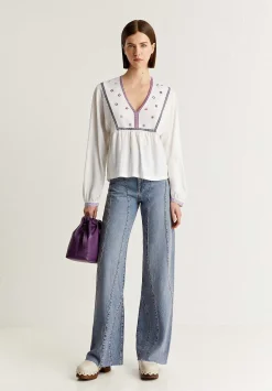 Scalpers T-Shirts And Tops<Embroidered Details T-Shirt