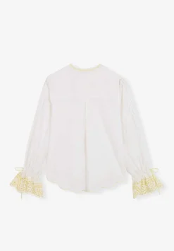 Scalpers Shirts<Embroidered Edge Detail Blouse