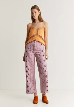 Scalpers Jeans<Embroidered Ethnic Motifs Jeans