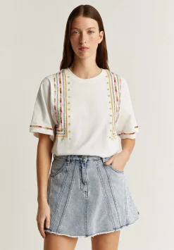Scalpers T-Shirts And Tops<Embroidered Ethnic T-Shirt
