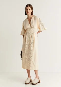Scalpers Dresses<Embroidered Midi Dress
