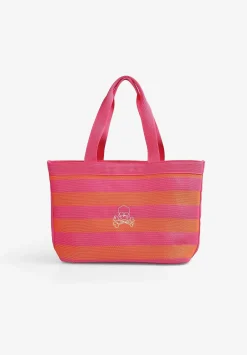 Scalpers Accessories<Embroidered Skull Striped Bag