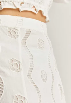 Scalpers Skirts<English Embroidered Midi Skirt