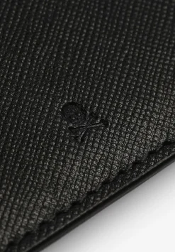 Scalpers Wallets And Card Holders<Engraved Skull Leather Card Holder