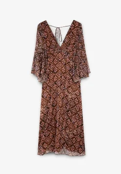 Scalpers Dresses<Ethnic Dress With Metallic Detail