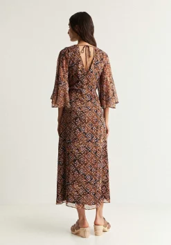 Scalpers Dresses<Ethnic Dress With Metallic Detail