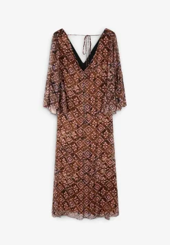 Scalpers Dresses<Ethnic Dress With Metallic Detail