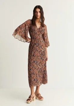 Scalpers Dresses<Ethnic Dress With Metallic Detail