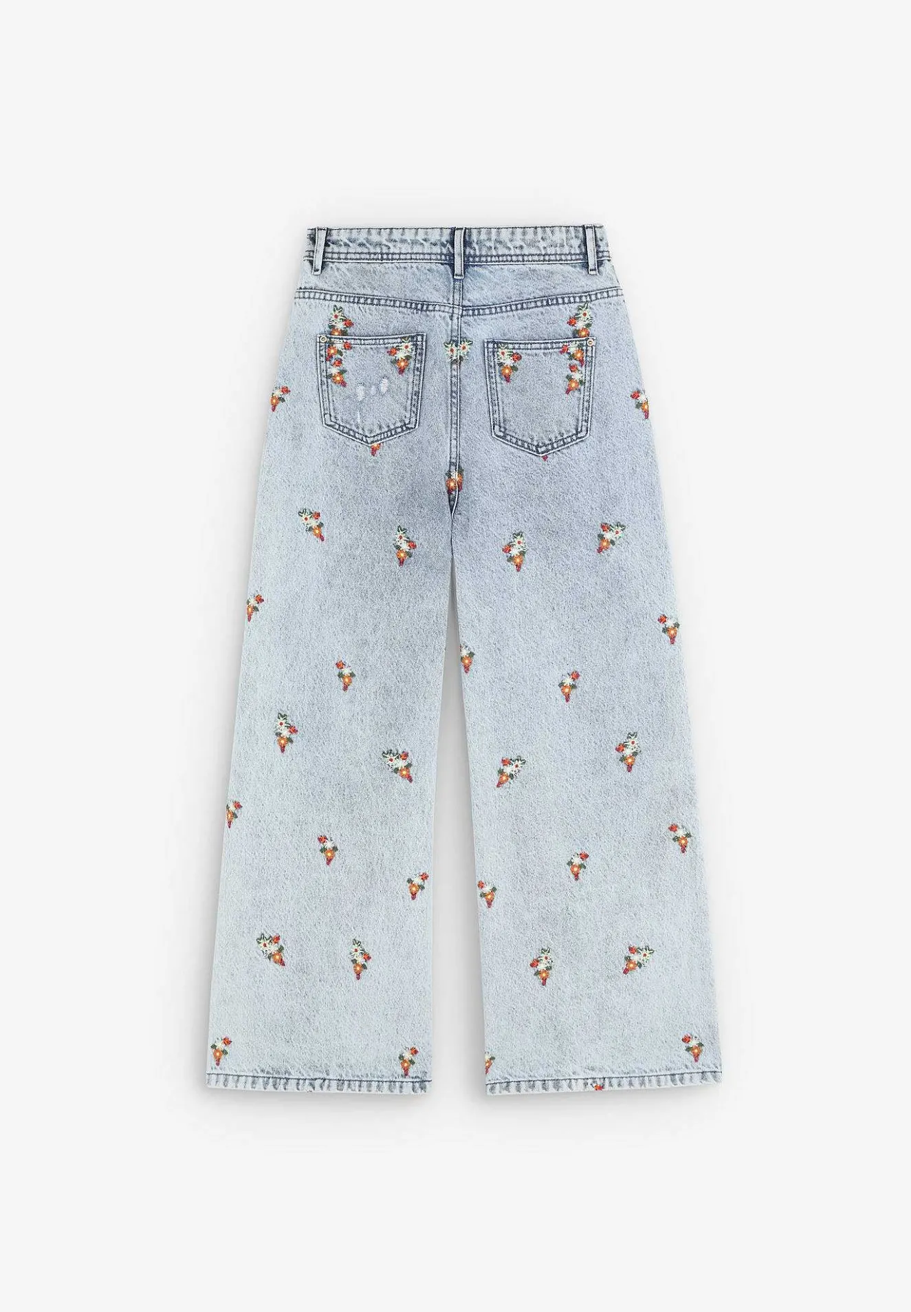 Scalpers Jeans<Flowers Emb Denim