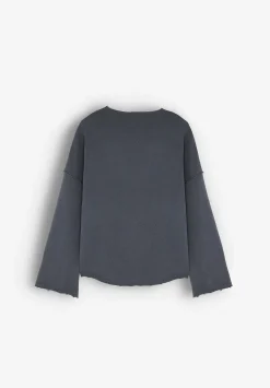 Scalpers Sweatshirts<Frayed Trim Sweatshirt