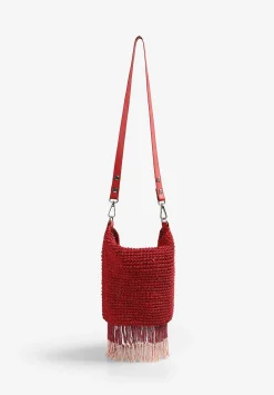 Scalpers Raffia<Fringe Beaded Bag
