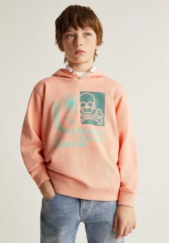 Scalpers Sweatshirts<Front Print Hooded Sweatshirt