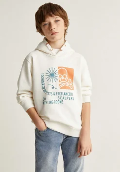 Scalpers Sweatshirts<Front Print Hooded Sweatshirt