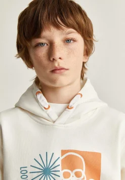 Scalpers Sweatshirts<Front Print Hooded Sweatshirt