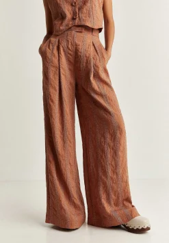 Scalpers Pants<Full Length Striped Pants With Pleats