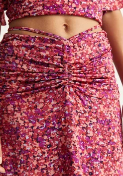 Scalpers Skirts<Gathered Cord Midi Skirt
