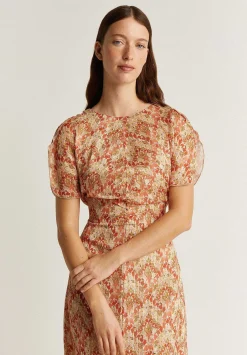 Scalpers Dresses<Gathered Front Midi Dress