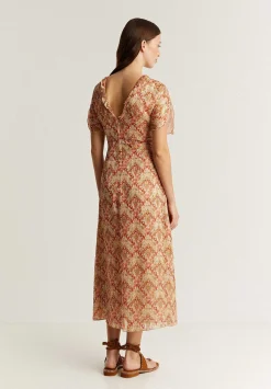 Scalpers Dresses<Gathered Front Midi Dress