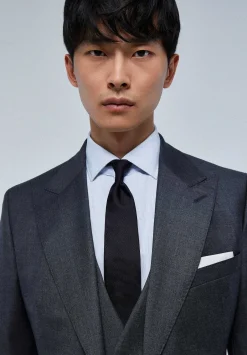 Scalpers Suits<Gray Wool Three Piece Jacket