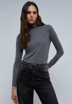 Scalpers Sweaters And Cardigans<High Neck Knitted Sweater