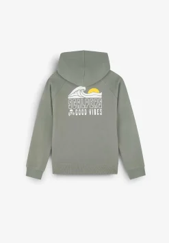 Scalpers Sweatshirts<Hooded Sweatshirt With Neck Detail