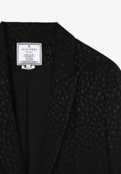 Scalpers Blazers And Vests<Jacquard Blazer Skulls Stars