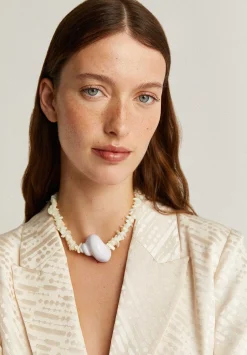 Scalpers Blazers And Vests<Jacquard Blazer With Braided Strip Detail